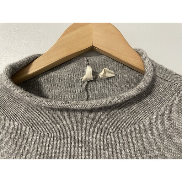 Moth Anthropologie Gray Oversize Sweater Roll Neck Tunic S - Picture 3 of 9